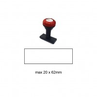 Hand Stamp MS2062R , 20x62mm